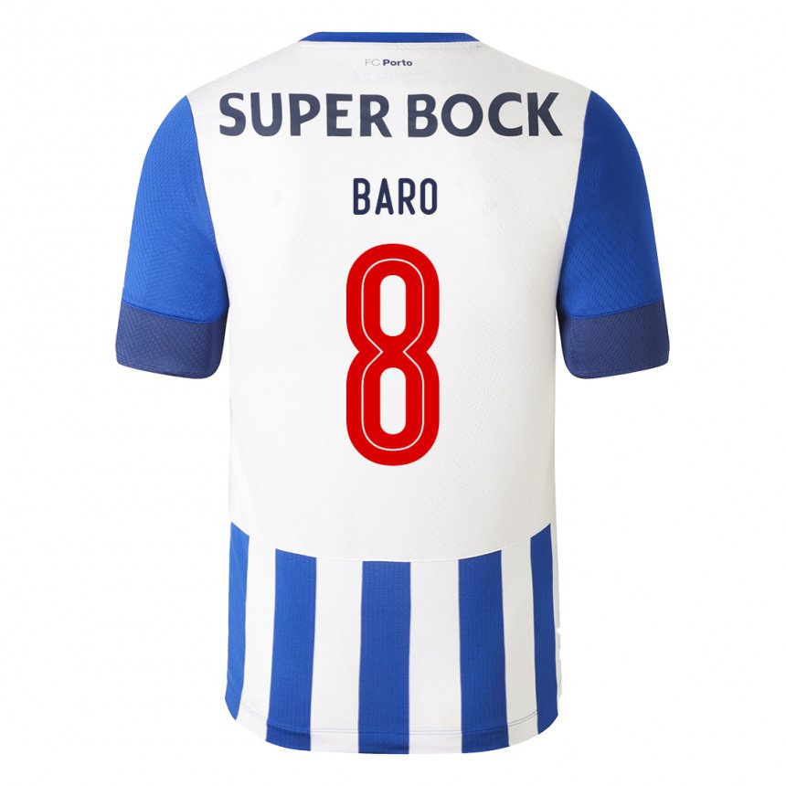 Niño Romario Baro #8 Azul Real 1ª Equipación 2022/23 La Camisa Argentina