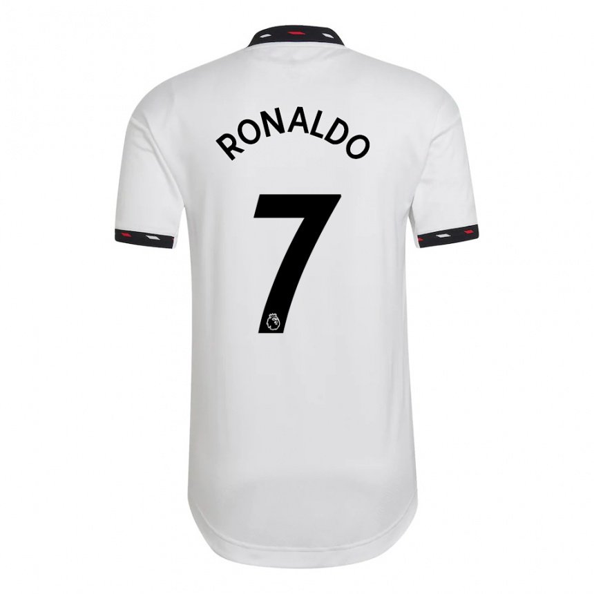 Niño Camiseta Cristiano Ronaldo #7 Blanco Equipación 2022/23 La Argentina