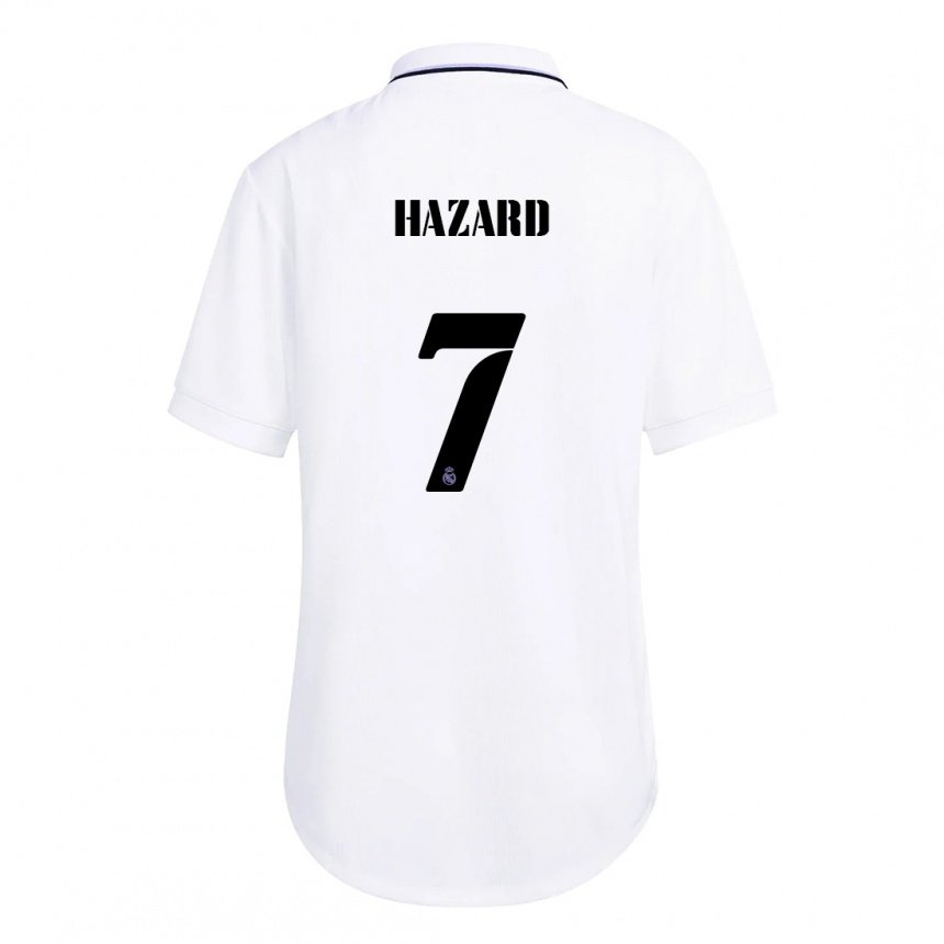 Hombre Camiseta Eden Hazard Blanco Púrpura 1ª Equipación 2022/23 La Camisa Argentina