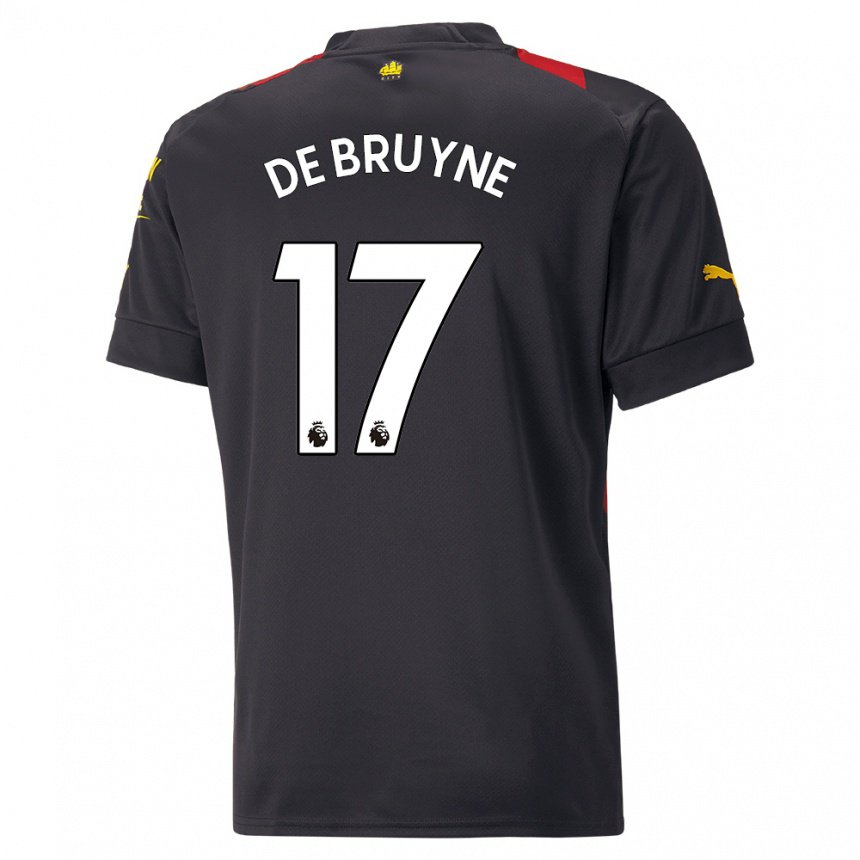 Hombre Camiseta Kevin Bruyne #17 Rojo 2ª Equipación 2022/23 La Camisa Argentina