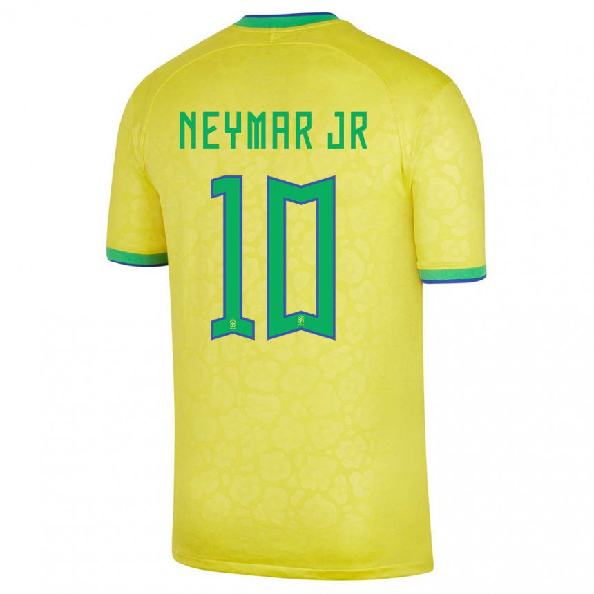 Camiseta Brasil Neymar #10 Amarillo 1ª Equipación 22-24 La Camisa Argentina