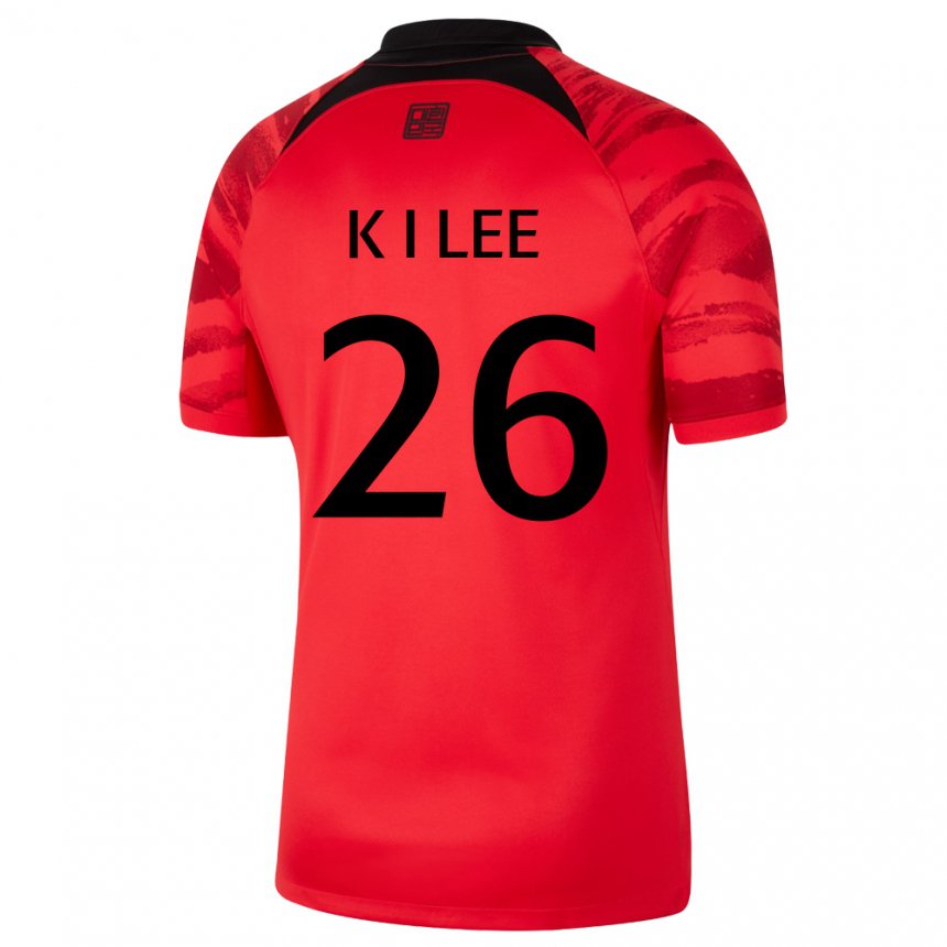 Niño Camiseta Corea Del Sur Kang-in Lee #26 Rojo Volver 1ª Equipación 22-24 La Camisa Argentina