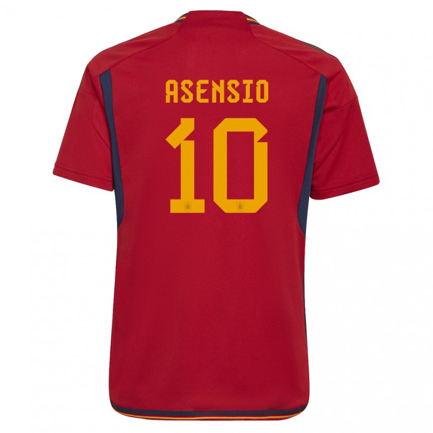Niño Camiseta España Marco Asensio #10 1ª Equipación 22-24 La Camisa Argentina