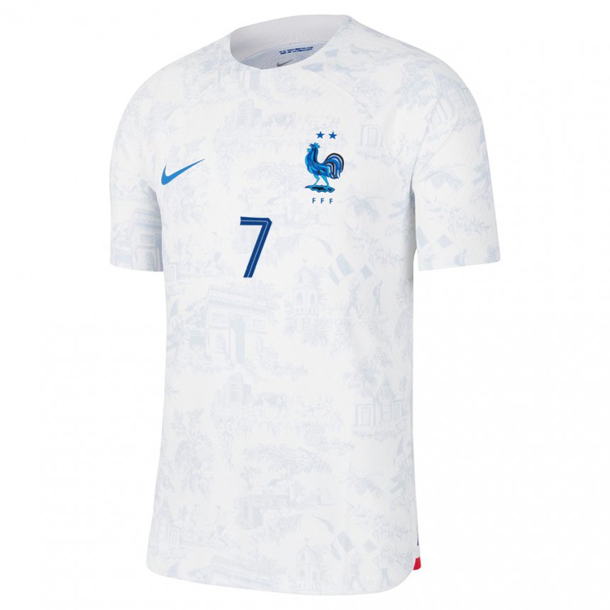 Niño Camiseta Francia Antoine Griezmann Blanco Azul 2ª Equipación 22-24 La Argentina