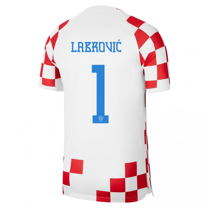 Hombre Camiseta Croacia Nediljko Labrovic #1 Rojo Blanco 1ª 22-24