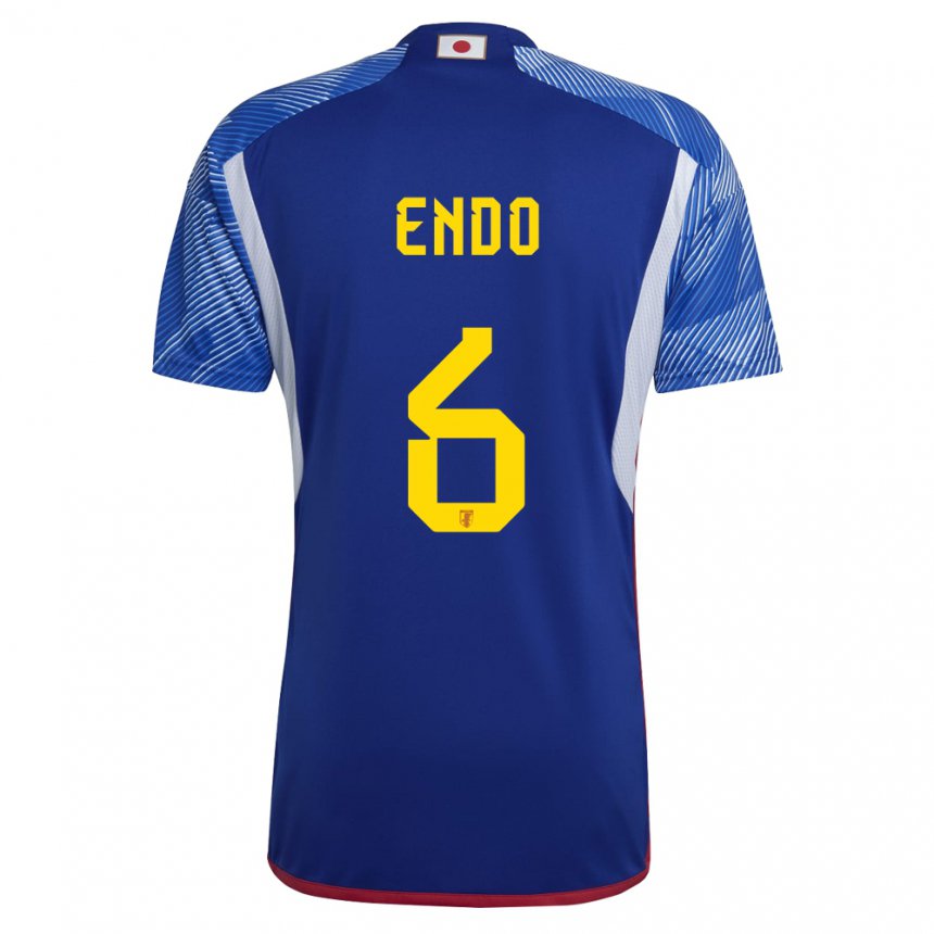 Hombre Camiseta Japón Wataru Endo #6 Azul Real 1ª Equipación 22-24 La Camisa Argentina