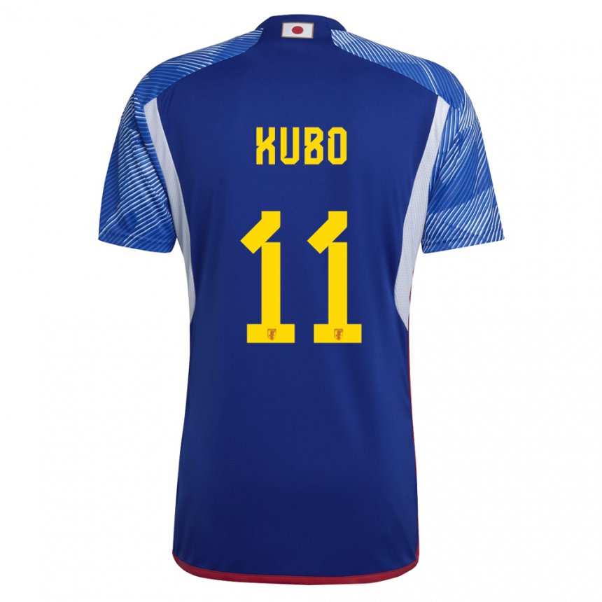 Hombre Camiseta Japón Takefusa Kubo #11 Azul Real 1ª Equipación 22-24 La Camisa Argentina