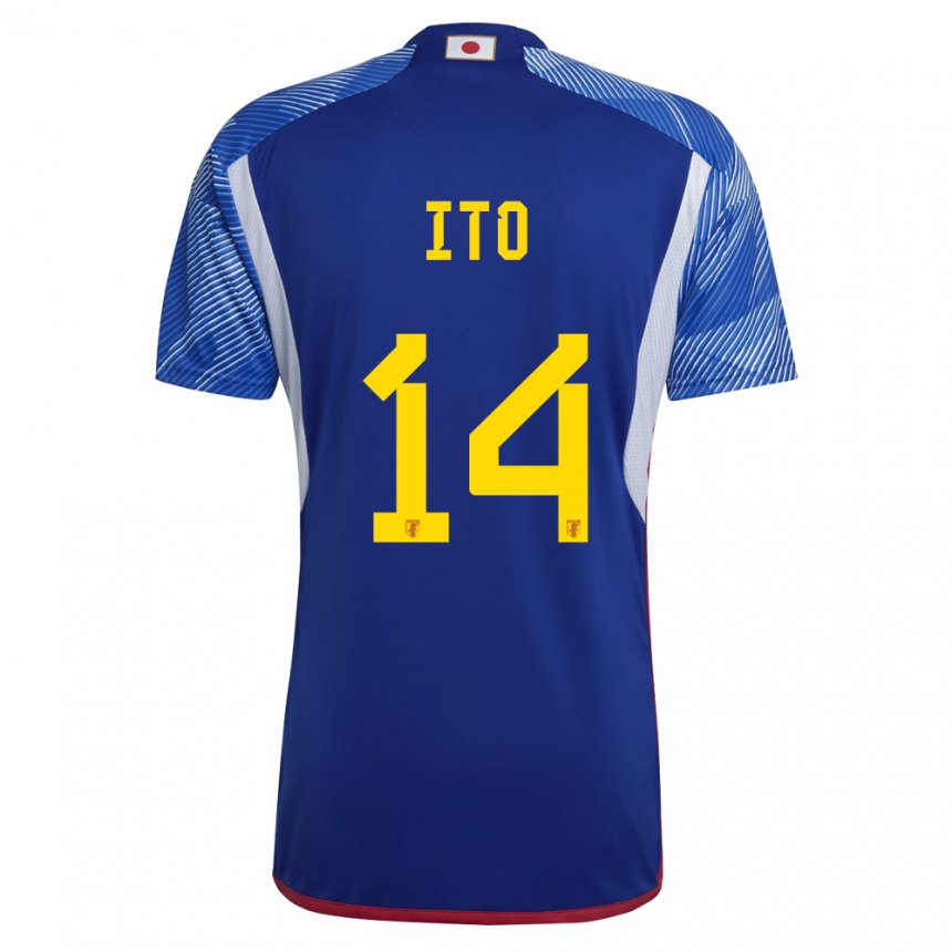 Hombre Camiseta Japón Junya Ito #14 Azul Real 1ª Equipación 22-24 La Camisa Argentina