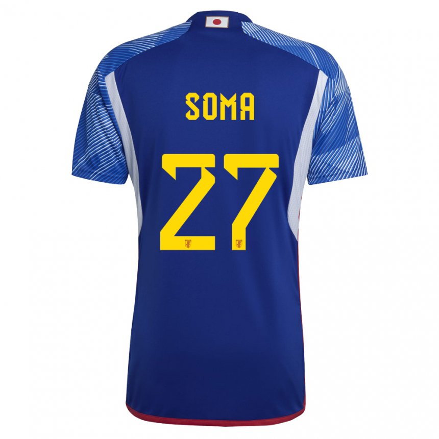 Hombre Camiseta Japón Yuki Soma #27 Azul Real 1ª Equipación 22-24 La Camisa Argentina