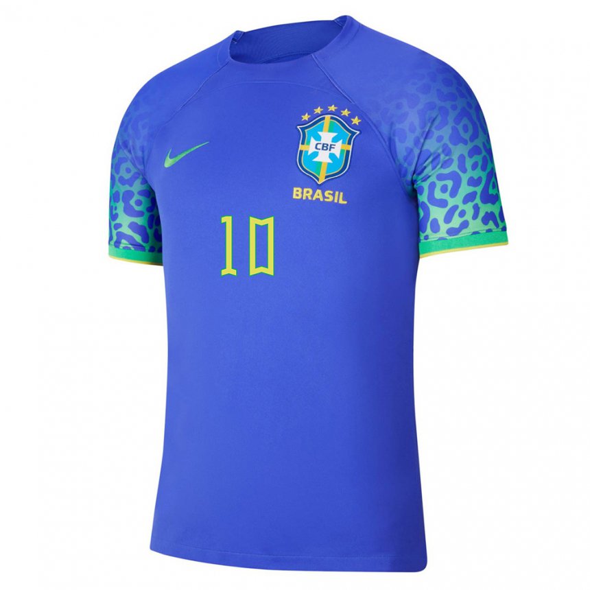 Hombre Camiseta Brasil #10 2ª Equipación 22-24 La Camisa Argentina