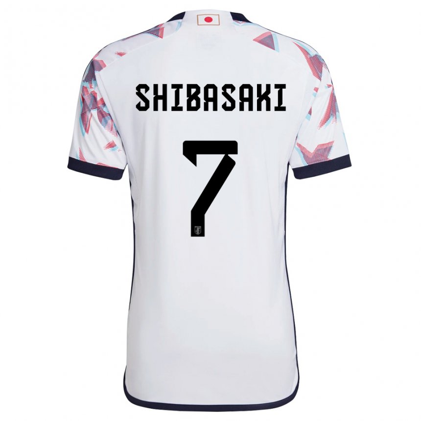 Hombre Camiseta Japón Gaku Shibasaki #7 Blanco 2ª Equipación 22-24 La Camisa Argentina