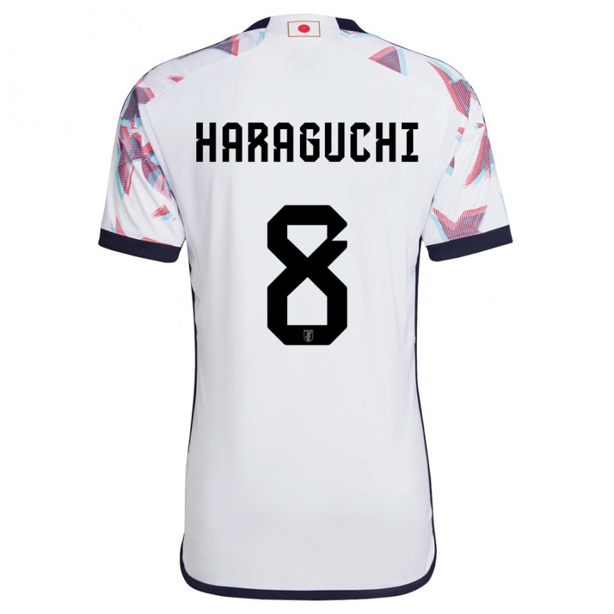 Hombre Camiseta Japón Genki Haraguchi #8 Blanco 2ª Equipación 22-24 La Camisa Argentina