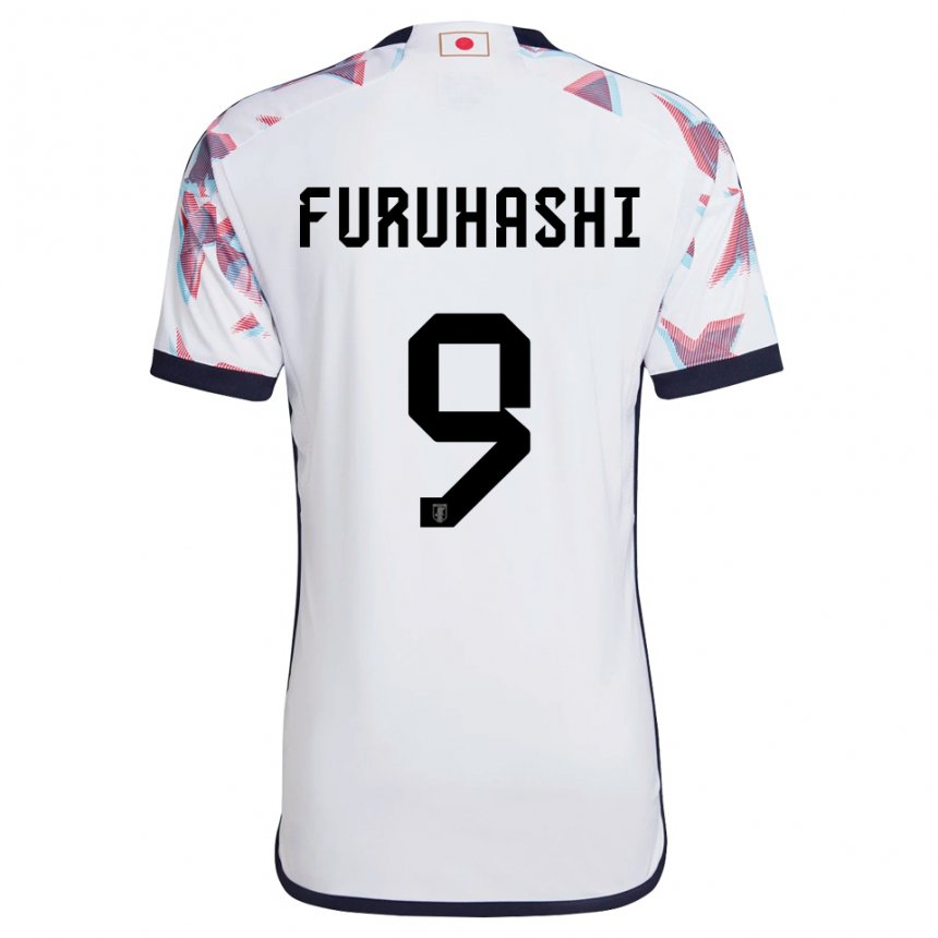 Hombre Camiseta Japón Kyogo Furuhashi #9 Blanco 2ª Equipación 22-24 La Camisa Argentina