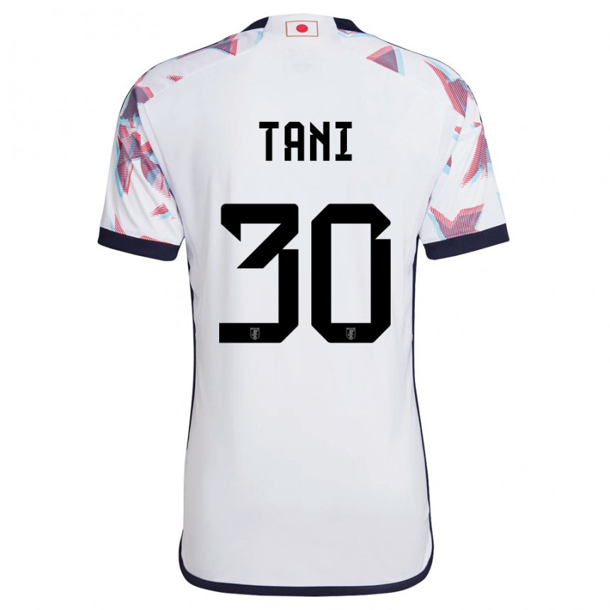 Hombre Camiseta Japón Kosei Tani #30 Blanco 2ª Equipación 22-24 La Camisa Argentina