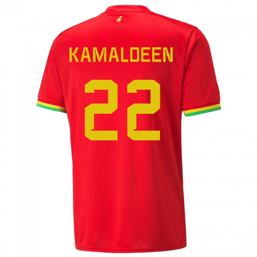 Mujer Camiseta Ghana Kamaldeen Sulemana #22 Rojo 2ª Equipación 22-24 La Camisa Argentina