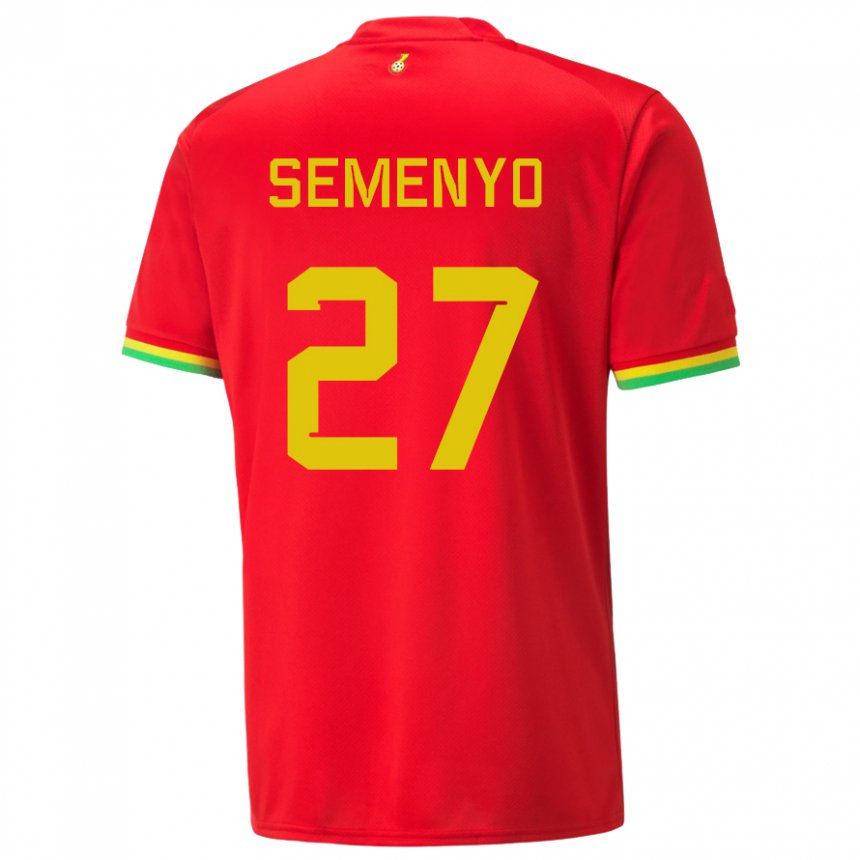 Mujer Camiseta Ghana Antoine Semenyo #27 Rojo 2ª Equipación 22-24 La Camisa Argentina