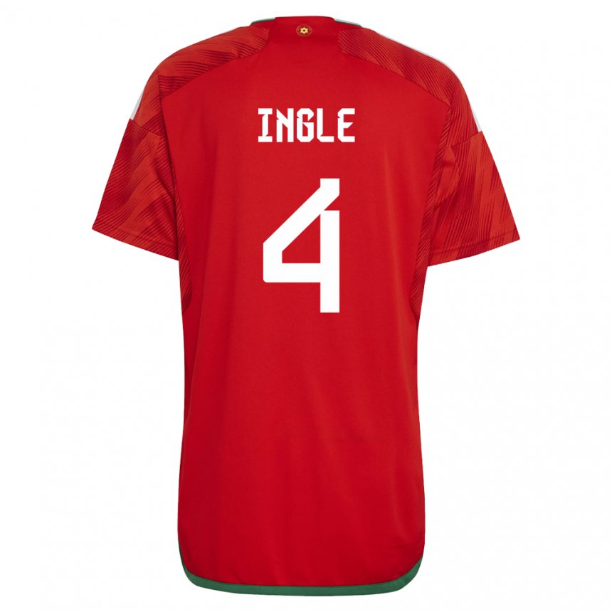Niño Camiseta Gales Sophie Ingle #4 Rojo 1ª Equipación 22-24 La Camisa Argentina