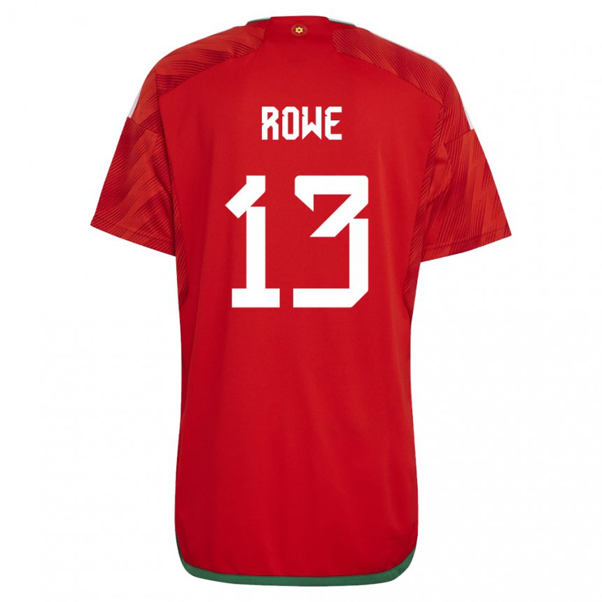 Niño Camiseta Gales Rachel Rowe #13 Rojo 1ª Equipación 22-24 La Camisa Argentina