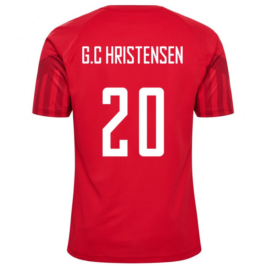 Niño Camiseta Dinamarca Gustav Christensen #20 Rojo 1ª Equipación 22-24 La Camisa Argentina