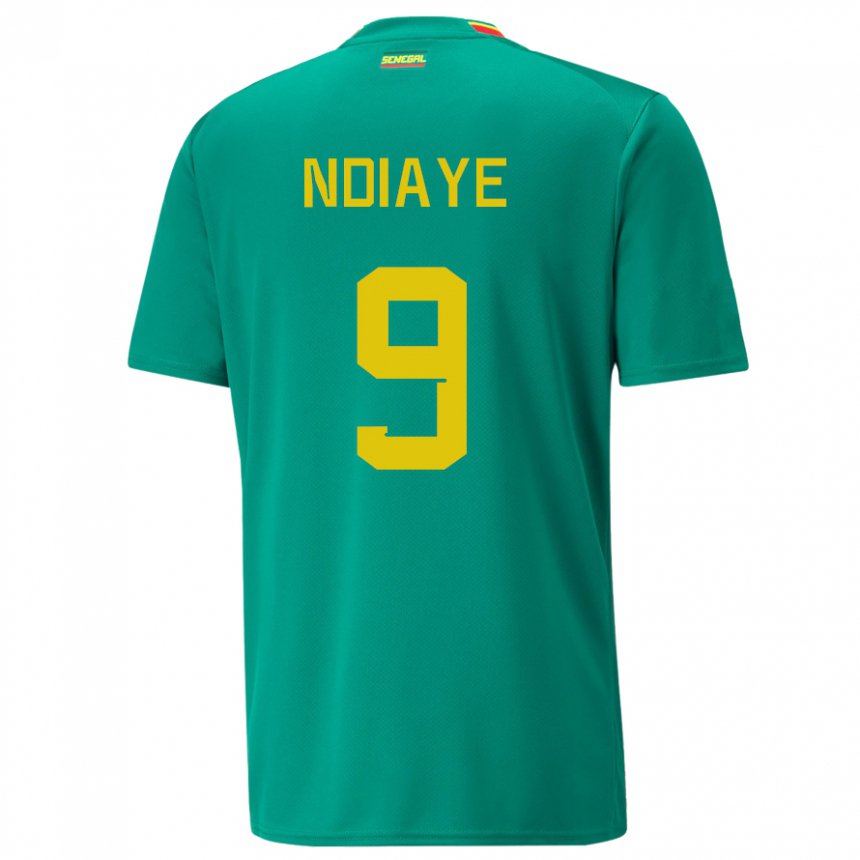 Niño Camiseta Senegal Nguenar Ndiaye #9 Verde 2ª Equipación 22-24 La Camisa Argentina