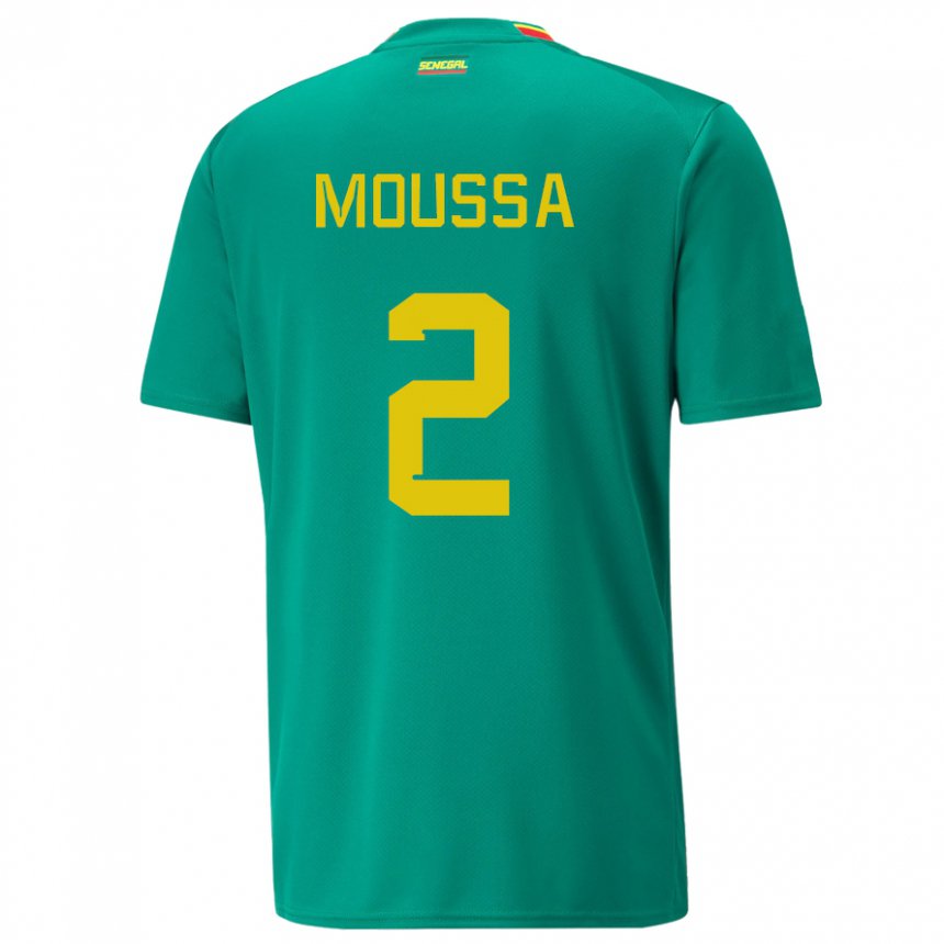 Niño Camiseta Senegal Moussa N Diaye #2 Verde 2ª Equipación 22-24 La Camisa Argentina