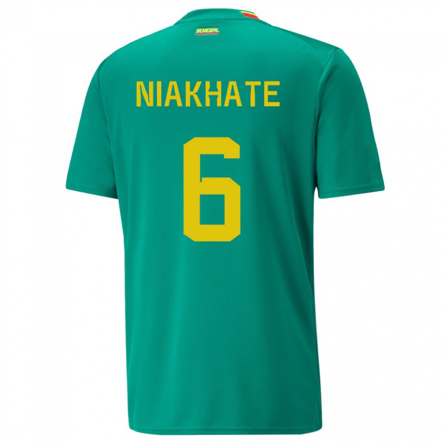 Niño Camiseta Senegal Niakhate N Diaye #6 Verde 2ª Equipación 22-24 La Camisa Argentina
