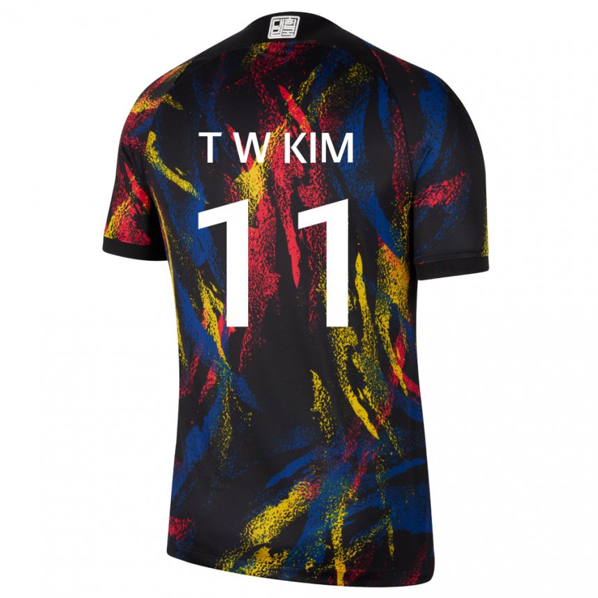 Niño Camiseta Corea Del Sur Kim Tae Wook #11 Multicolor 2ª Equipación 22-24 La Camisa Argentina