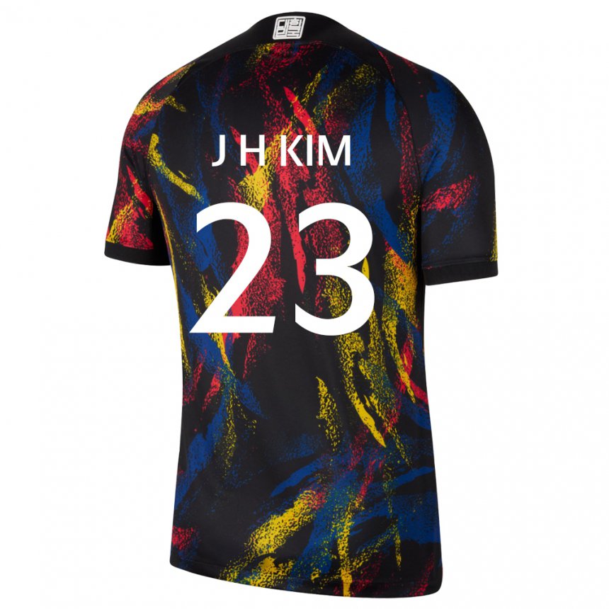 Niño Camiseta Corea Del Sur Kim Jung Hoon #23 Multicolor 2ª Equipación 22-24 La Camisa Argentina