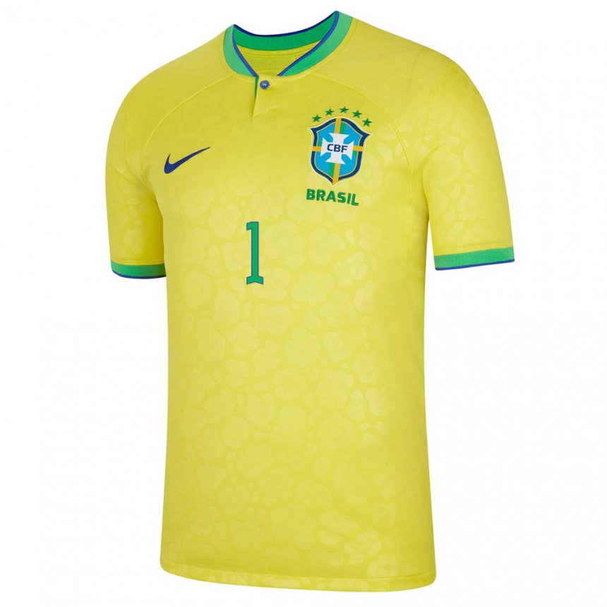 Hombre Brasil Marcelo Eraclito #1 Amarillo 1ª 22-24 La Camisa Argentina