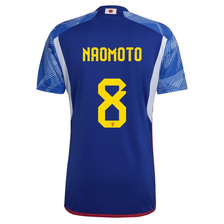 Hombre Camiseta Japón Hikaru Naomoto #8 Azul Real 1ª Equipación 22-24 La Camisa Argentina