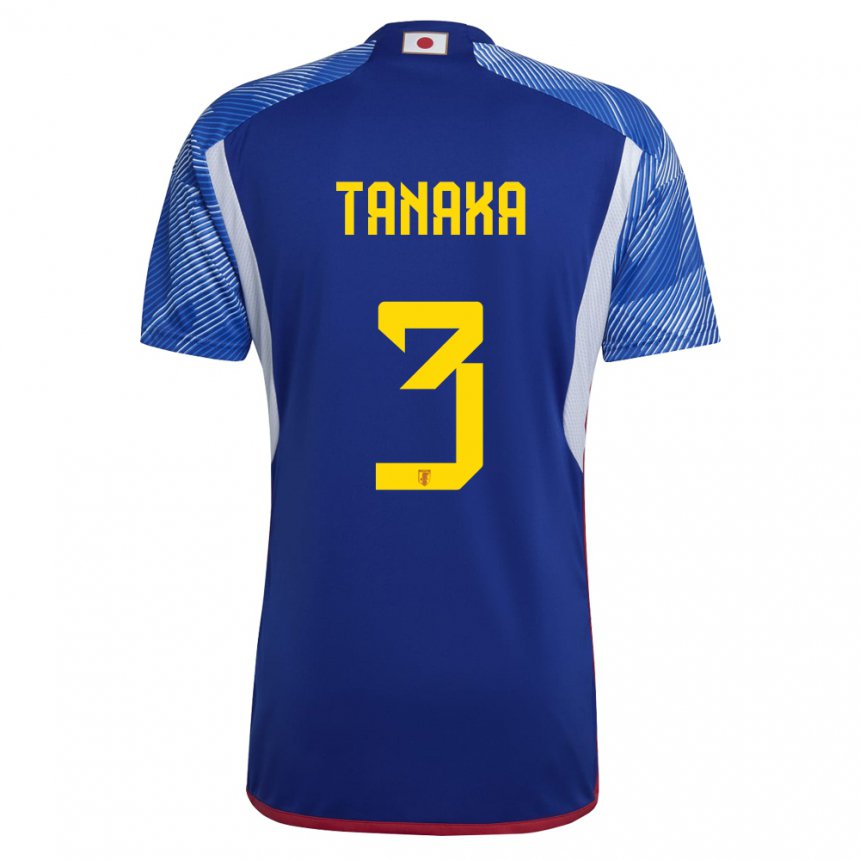 Hombre Camiseta Japón Hayato Tanaka #3 Azul Real 1ª Equipación 22-24 La Camisa Argentina
