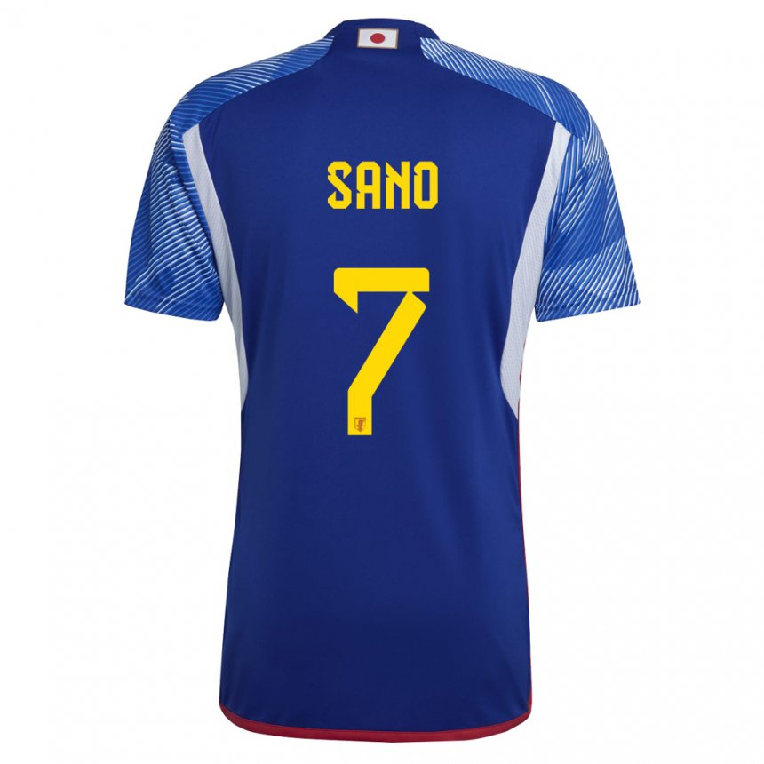 Hombre Camiseta Japón Kodai Sano #7 Azul Real 1ª Equipación 22-24 La Camisa Argentina