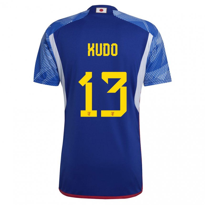Hombre Camiseta Japón Kota Kudo #13 Azul Real 1ª Equipación 22-24 La Camisa Argentina