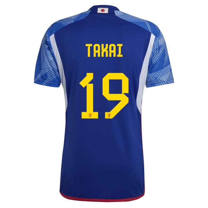 Hombre Camiseta Japón Kota Takai #19 Azul Real 1ª Equipación 22-24 La Camisa Argentina