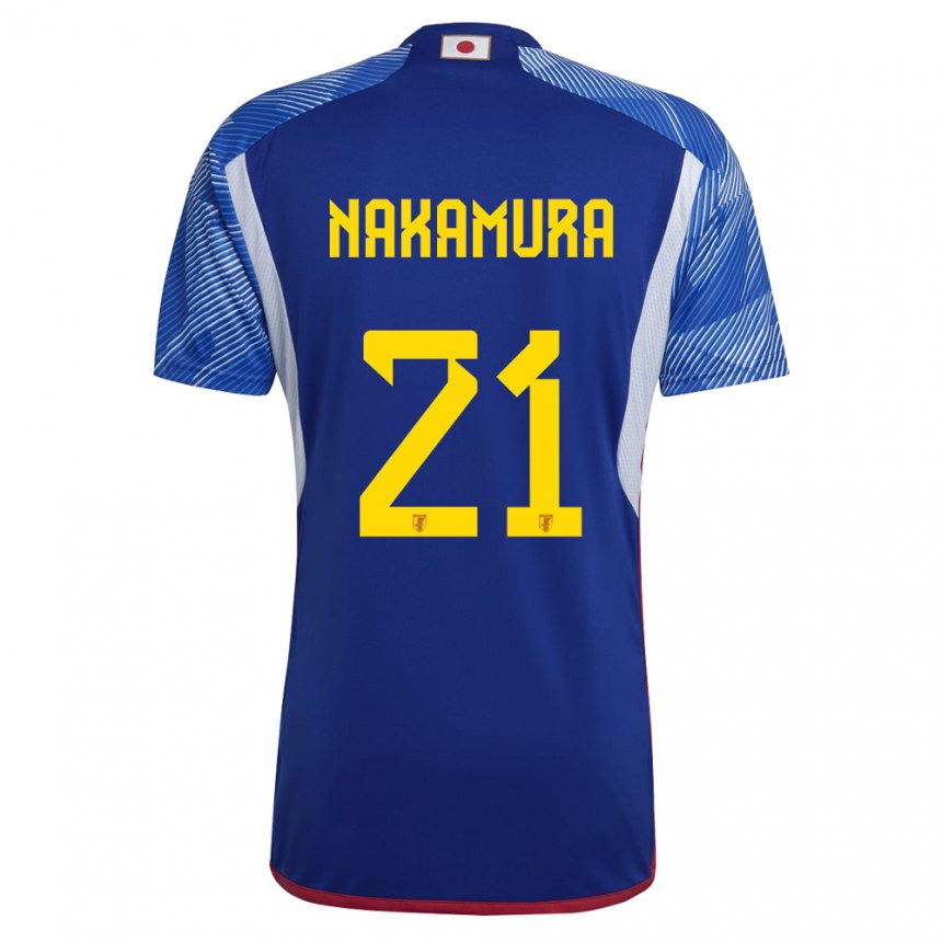 Hombre Camiseta Japón Jiro Nakamura #21 Azul Real 1ª Equipación 22-24 La Camisa Argentina