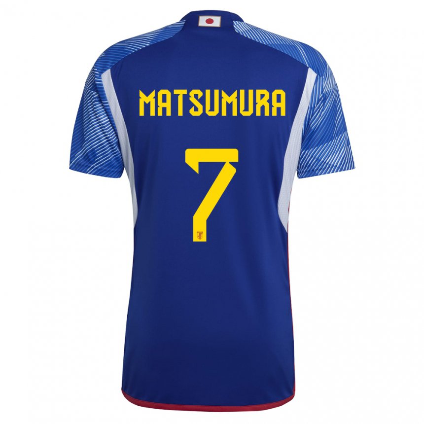 Hombre Camiseta Japón Kosuke Matsumura #7 Azul Real 1ª Equipación 22-24 La Camisa Argentina
