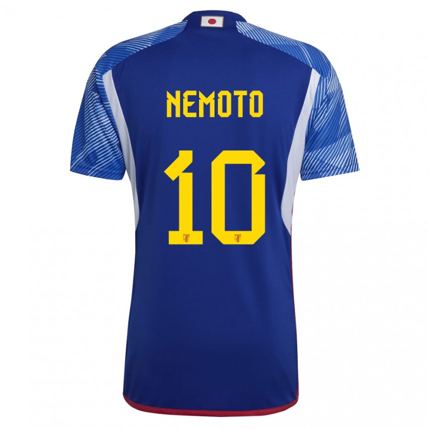 Hombre Camiseta Japón Kotaro Nemoto #10 Azul Real 1ª Equipación 22-24 La Camisa Argentina