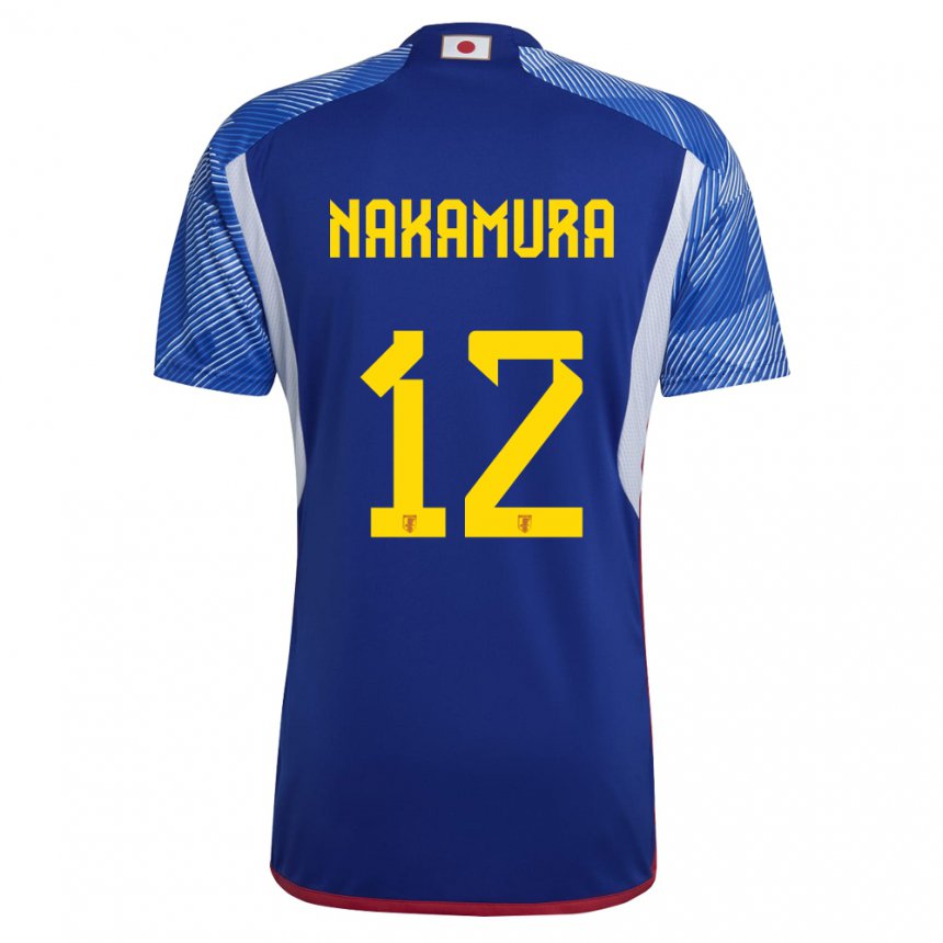 Hombre Camiseta Japón Keisuke Nakamura #12 Azul Real 1ª Equipación 22-24 La Camisa Argentina