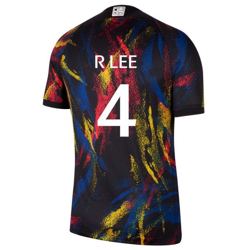 Hombre Camiseta Corea Del Sur Lee Rim #4 Multicolor 2ª Equipación 22-24 La Camisa Argentina