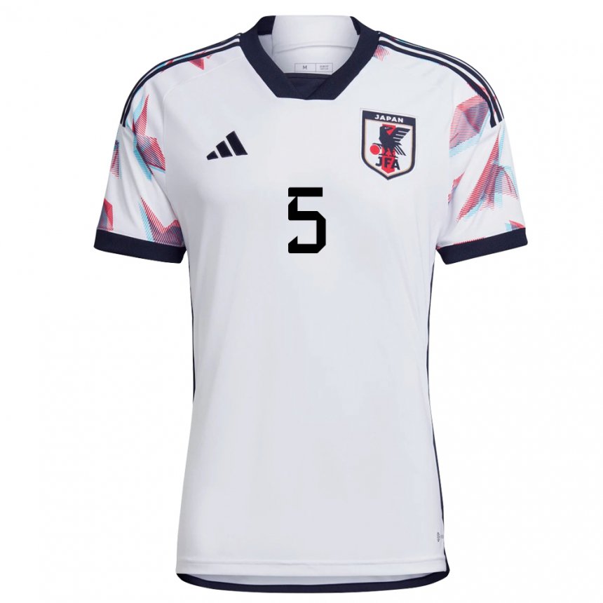 Hombre Camiseta Japón Shiori Miyake #5 Blanco 2ª Equipación 22-24 La Camisa Argentina