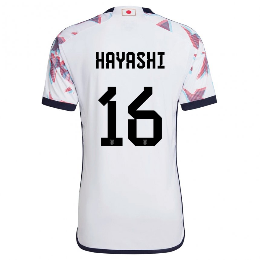 Hombre Camiseta Japón Honoka Hayashi #16 Blanco 2ª Equipación 22-24 La Camisa Argentina