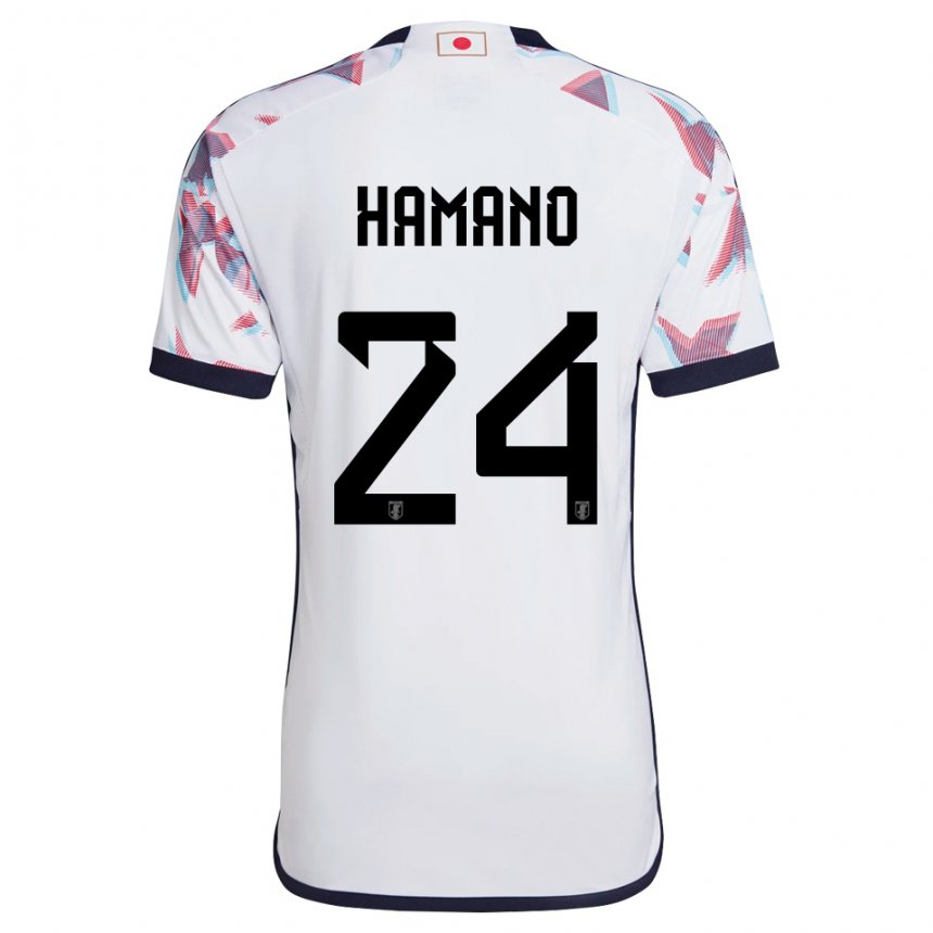 Hombre Camiseta Japón Maika Hamano #24 Blanco 2ª Equipación 22-24 La Camisa Argentina