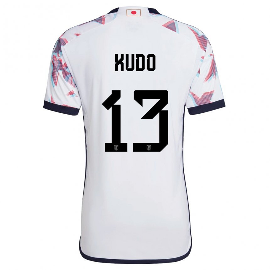 Hombre Camiseta Japón Kota Kudo #13 Blanco 2ª Equipación 22-24 La Camisa Argentina