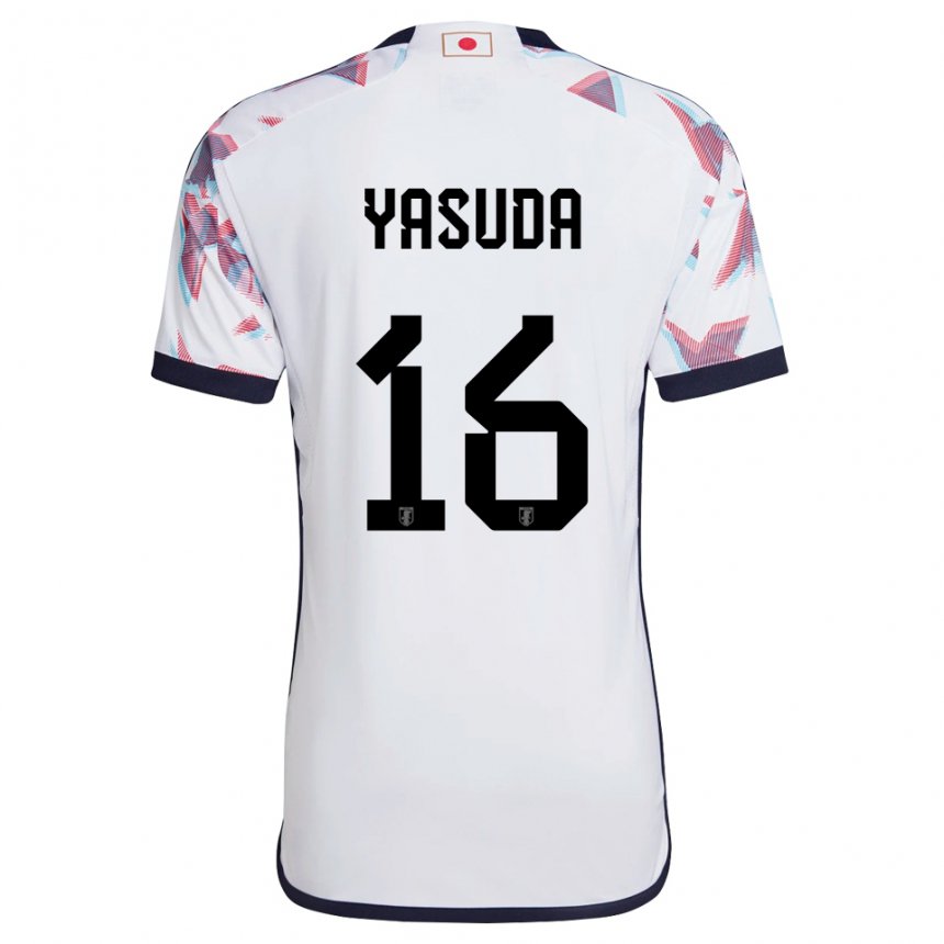 Hombre Camiseta Japón Kenshin Yasuda #16 Blanco 2ª Equipación 22-24 La Camisa Argentina