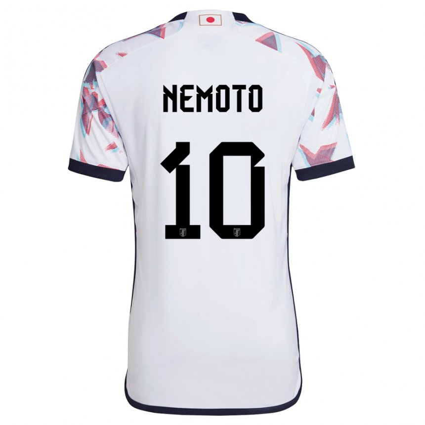 Hombre Camiseta Japón Kotaro Nemoto #10 Blanco 2ª Equipación 22-24 La Camisa Argentina