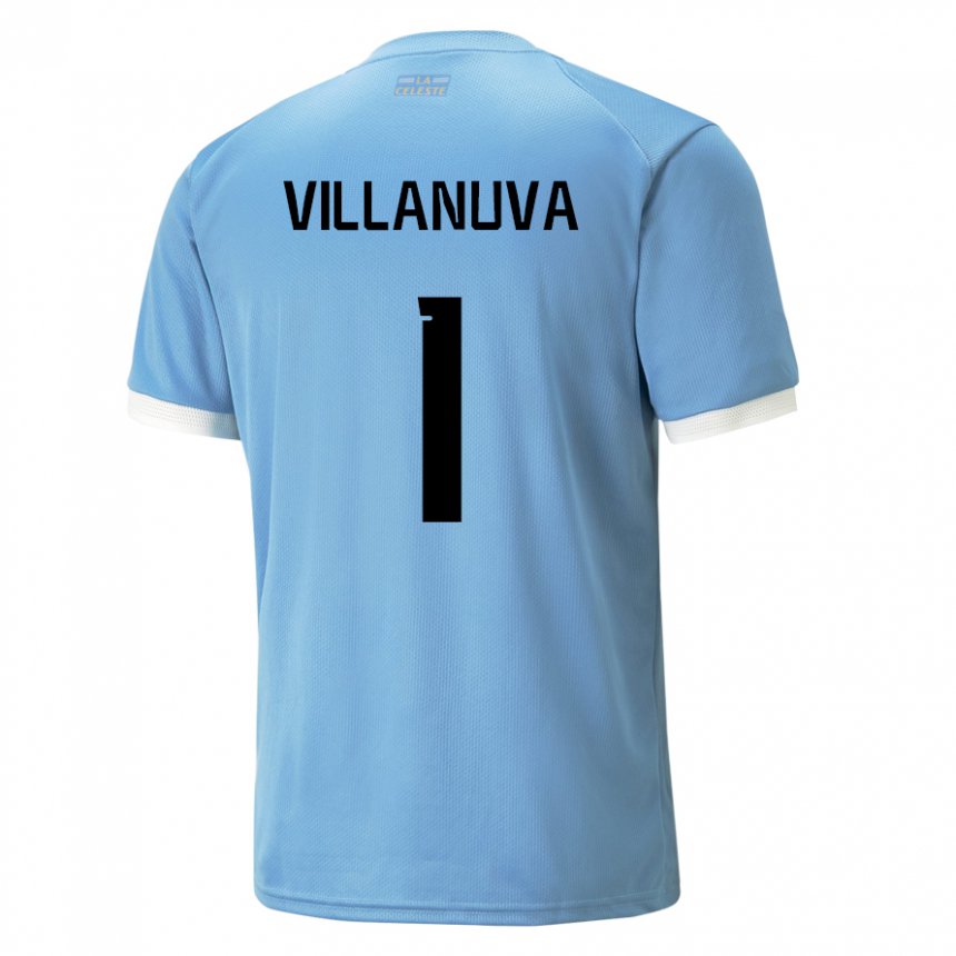 Mujer Camiseta Uruguay Josefina Villanuva #1 Azul 1ª Equipación 22-24 La Camisa Argentina