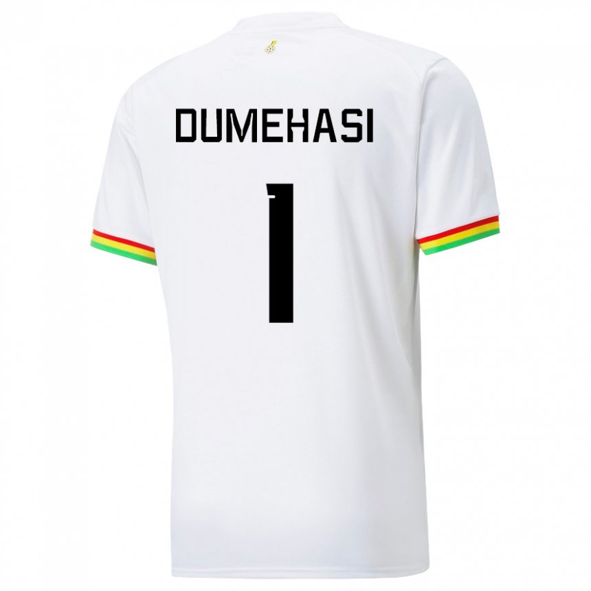 Mujer Camiseta Ghana Fafali Dumehasi #1 Blanco 1ª Equipación 22-24 La Camisa Argentina