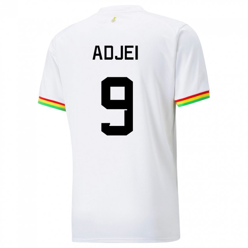 Mujer Camiseta Ghana Vivian Adjei #9 Blanco 1ª Equipación 22-24 La Camisa Argentina