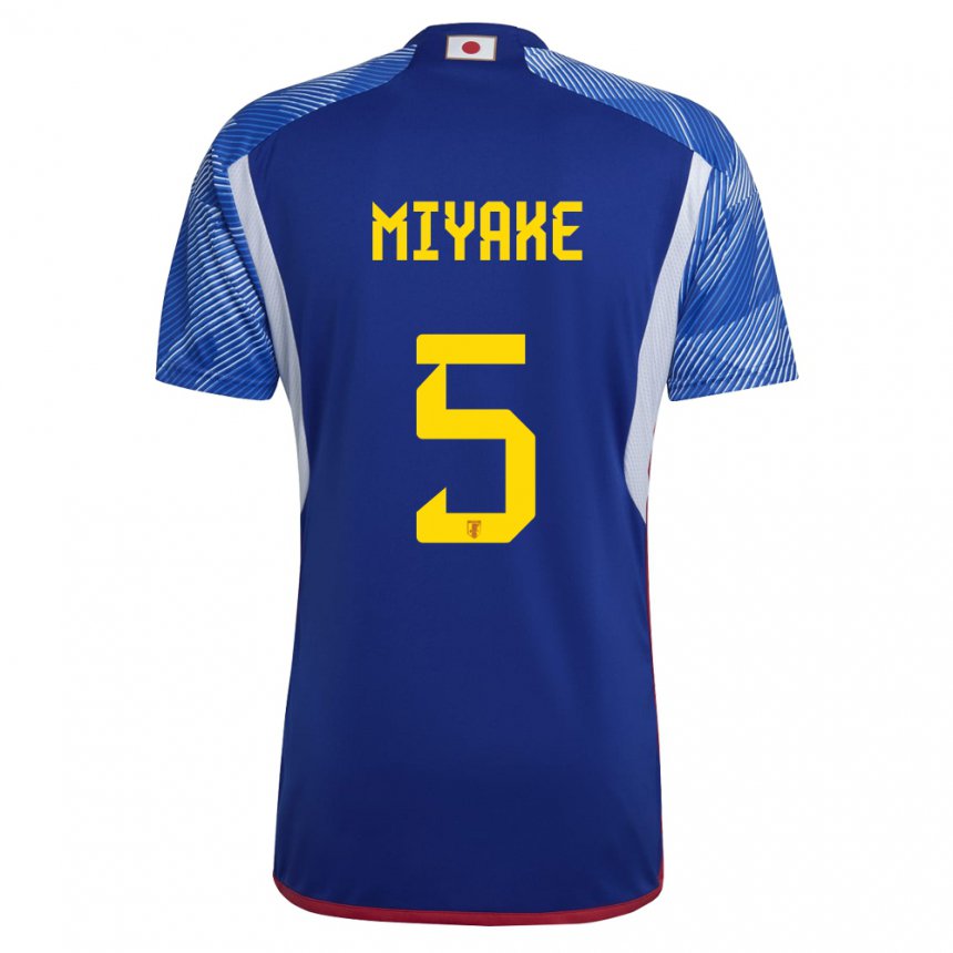 Mujer Camiseta Japón Shiori Miyake #5 Azul Real 1ª Equipación 22-24 La Camisa Argentina
