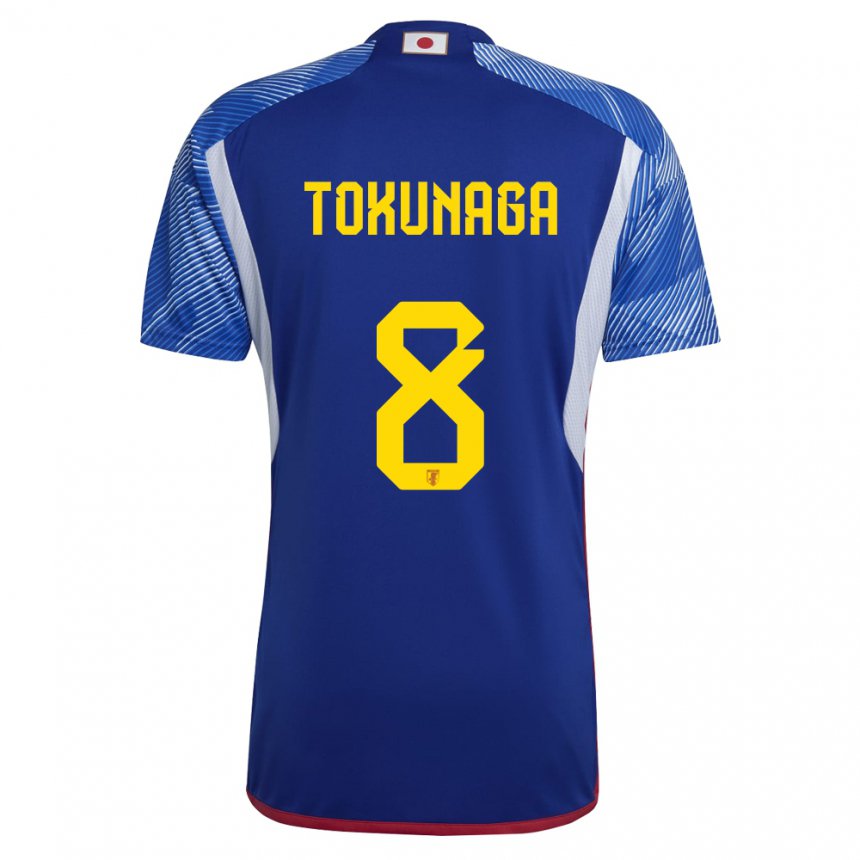 Mujer Camiseta Japón Ryo Tokunaga #8 Azul Real 1ª Equipación 22-24 La Camisa Argentina